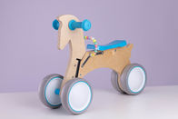 6inch Wheel Birch Log Rocking Horse Balance Bike For Toddler