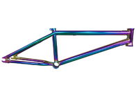 Rainbow Frame Chrome BMX Frame  , Oil Slick Colorful Custom BMX Bike Parts