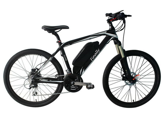 26 Inch Electric Assist Mountain Bike Carbon Frame 8 Speed 36V 250W